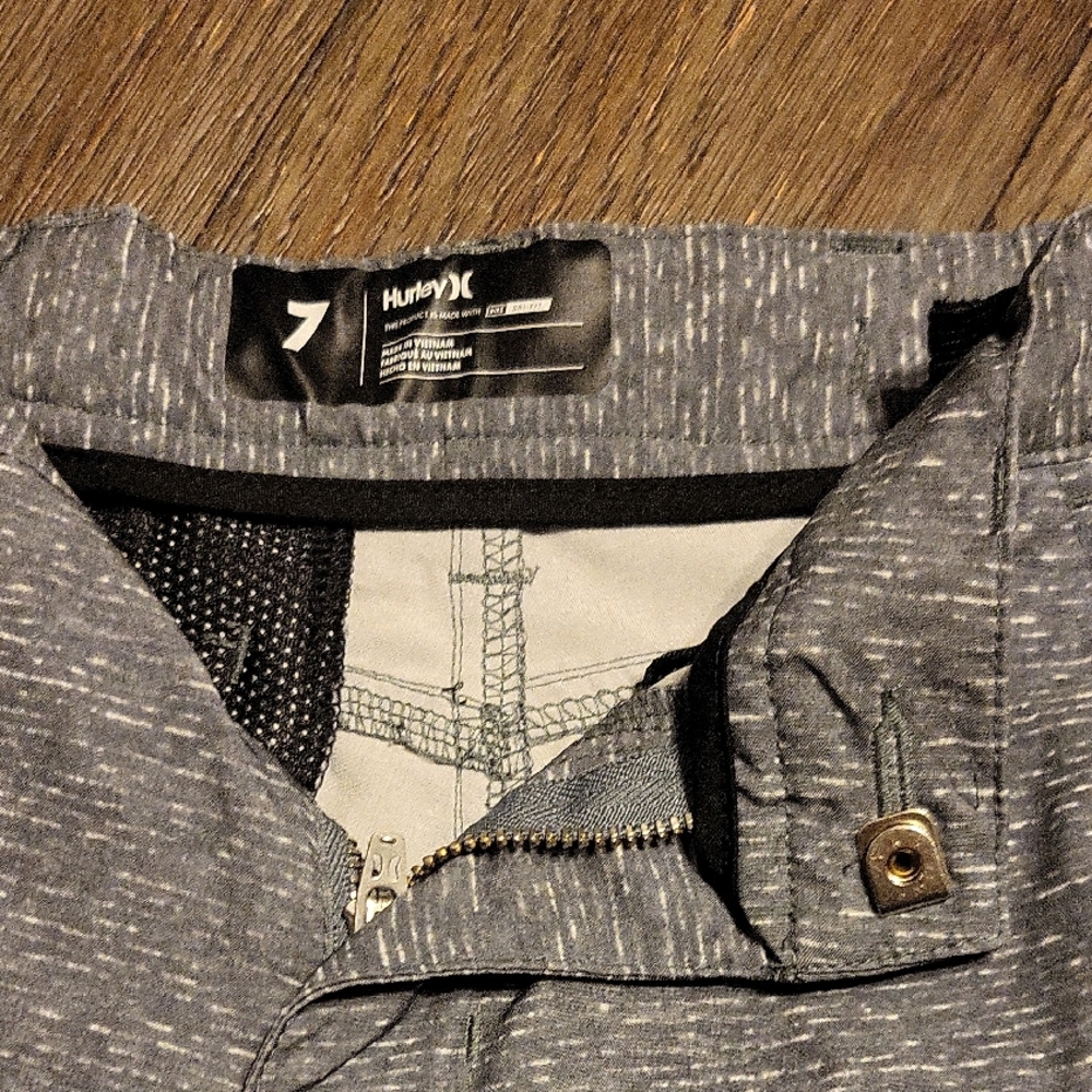 Hurley Heathered Gray Zip Pants